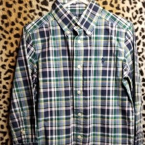 Boy's Long Sleeved Ralph Lauren Button Down Shirt